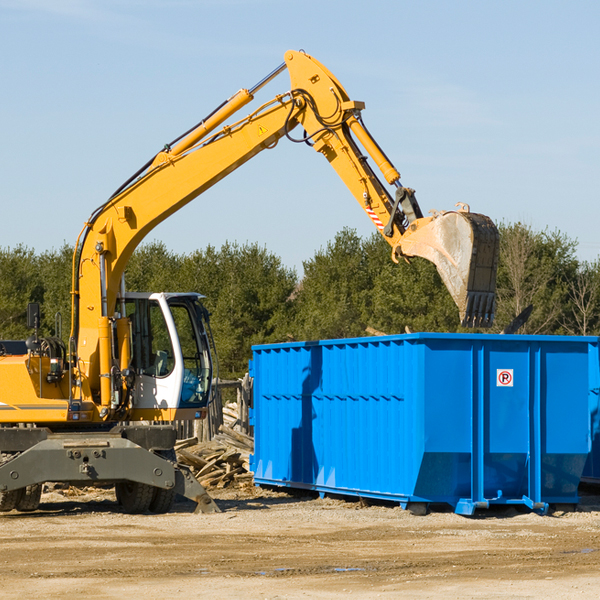 can i choose the location where the residential dumpster will be placed in Vintondale PA